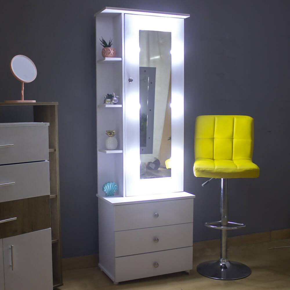 Tocador Amatista Con luces Blanco - VIRTUAL MUEBLES