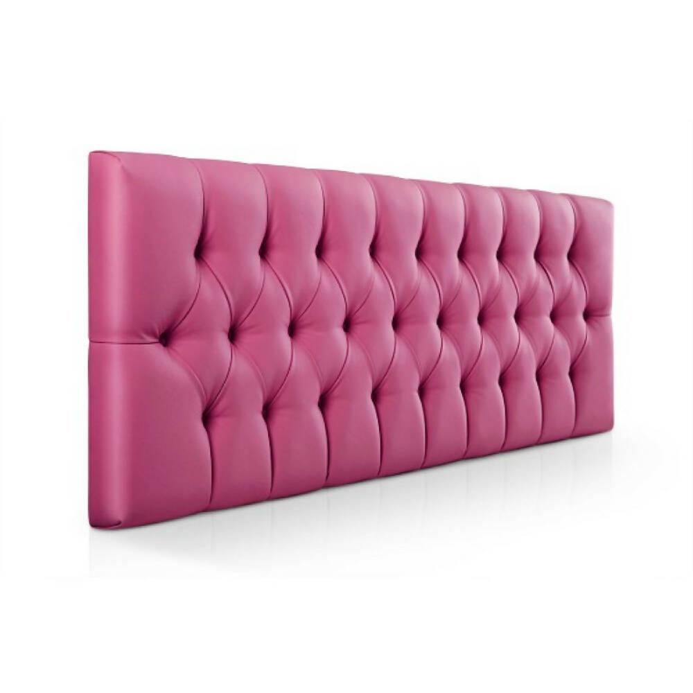 Cabecero Base Cama Sencilla Rombos Fucsia - VIRTUAL MUEBLES
