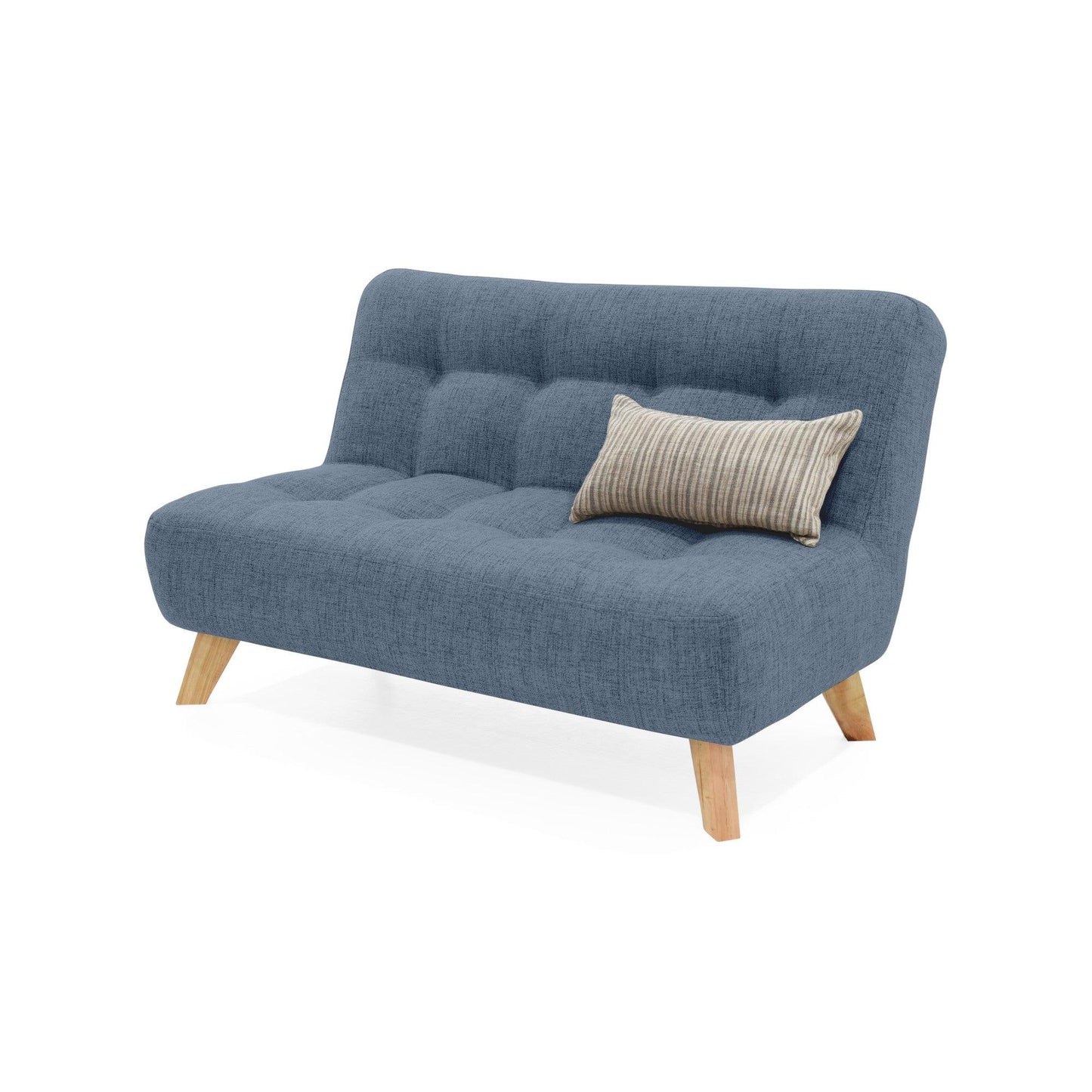 Sofa Navara 2 Puestos Tela Poliester Indigo - VIRTUAL MUEBLES