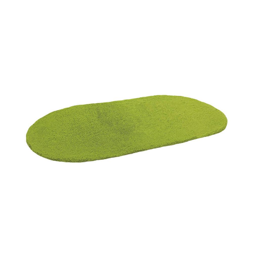 Tapete Pie de Cama Ovalado - Verde Pistacho - VIRTUAL MUEBLES