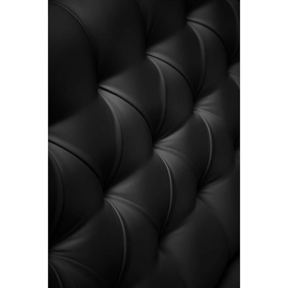Cabecero Tapizado Base Cama King Rombos Negro - VIRTUAL MUEBLES