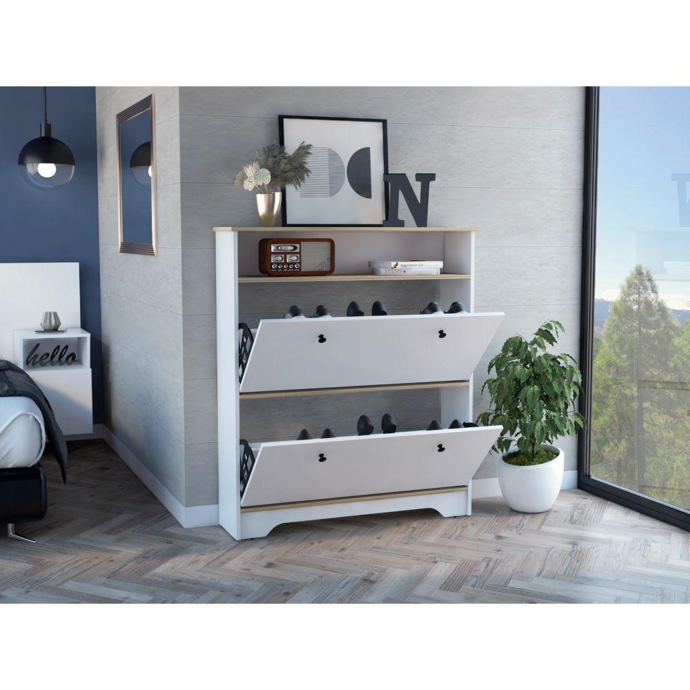 Combo para Habitación Dukat, incluye Panel de TV y Zapatero.