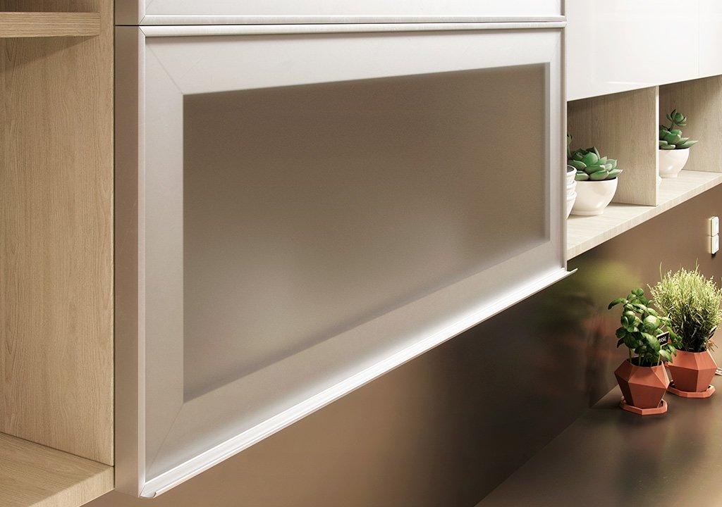 Perfil manija para puertas de aluminio x 3 m - VIRTUAL MUEBLES