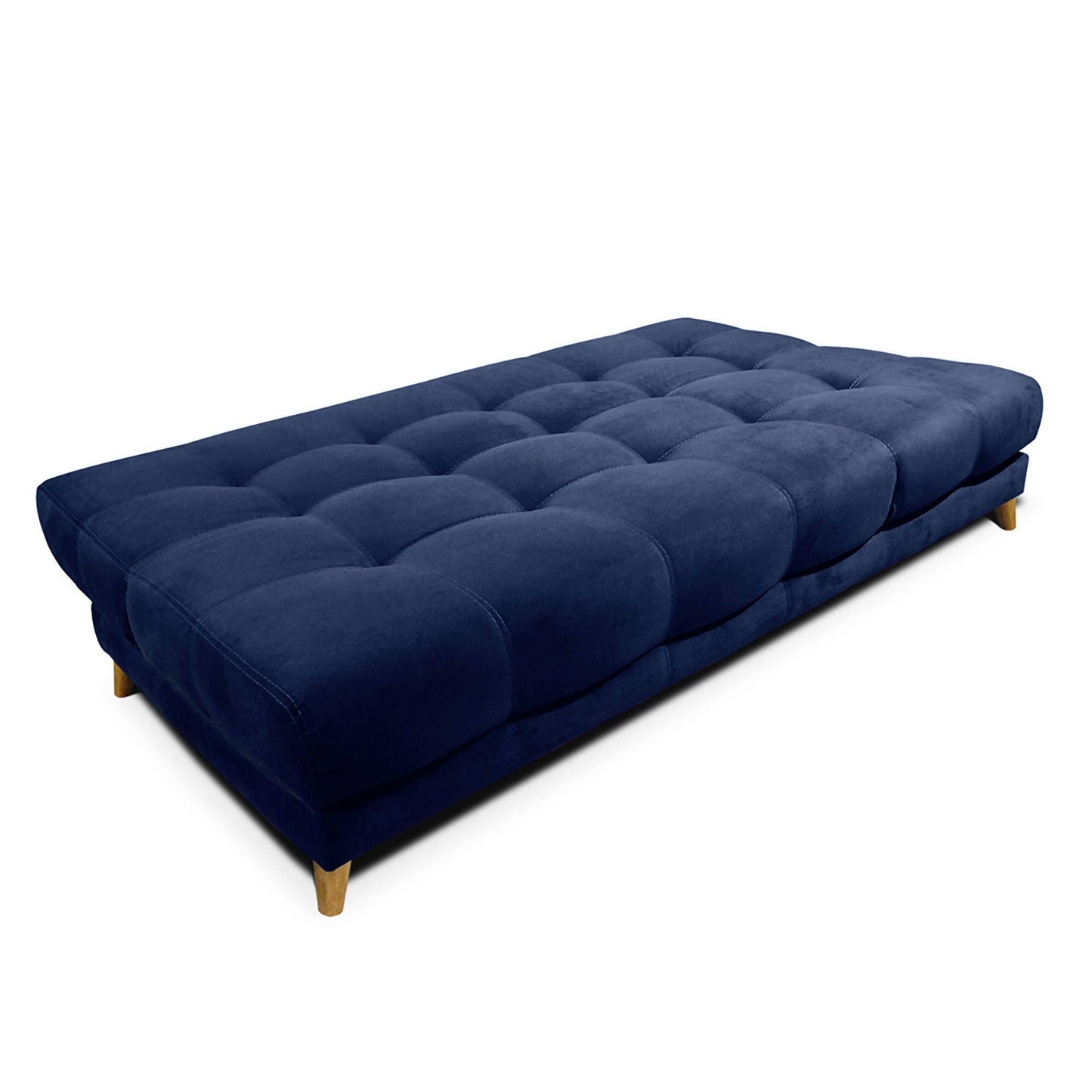 Sofacama Martins 5 Posiciones Multifuncional Tela Azul - VIRTUAL MUEBLES
