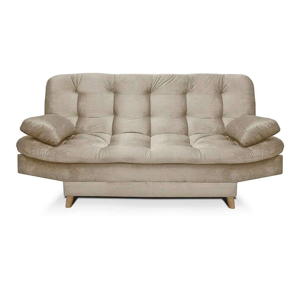 Sofacama Fendik 3 Posiciones Tela Camel - VIRTUAL MUEBLES