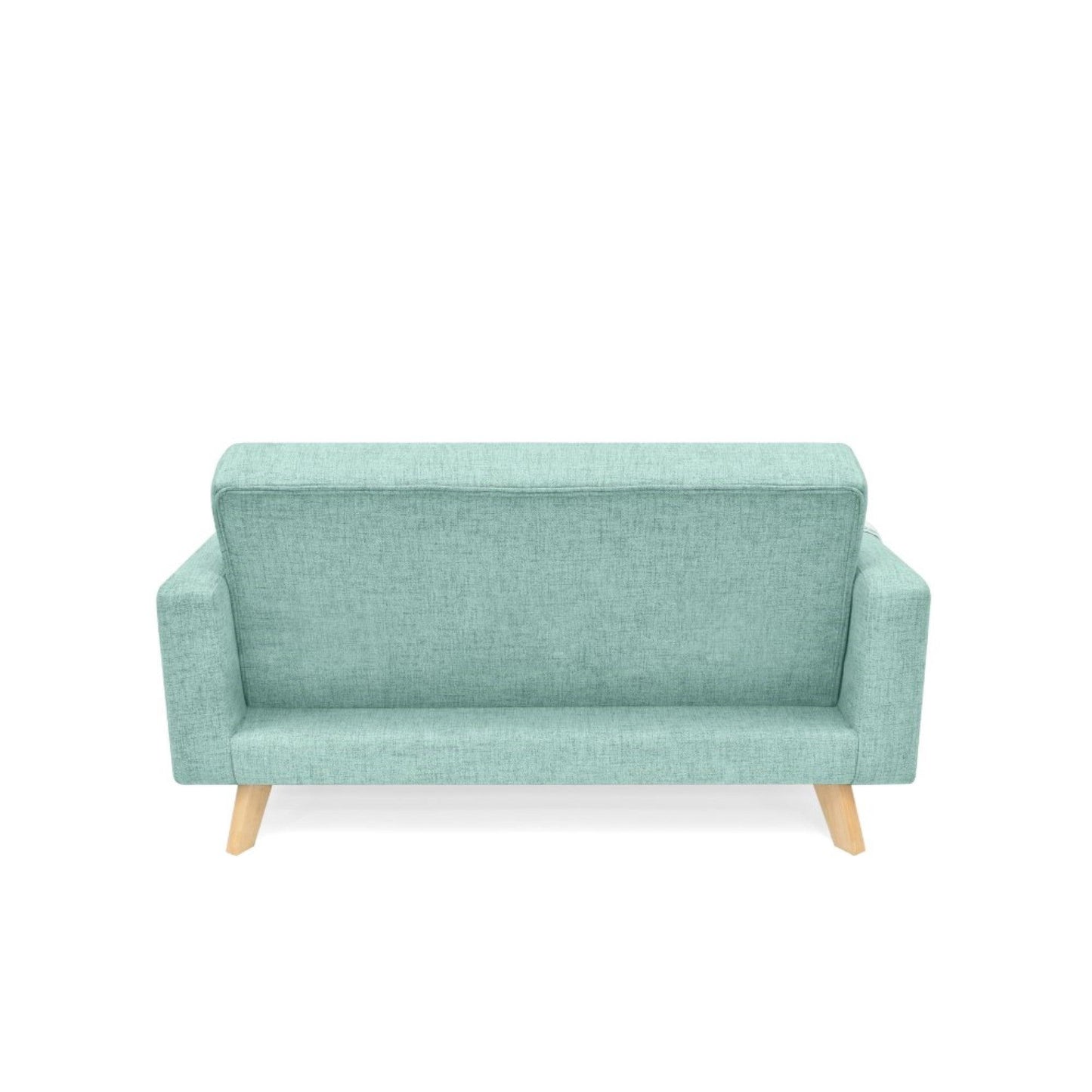 Sofa 2 Puestos Barza Tela Aqua - VIRTUAL MUEBLES