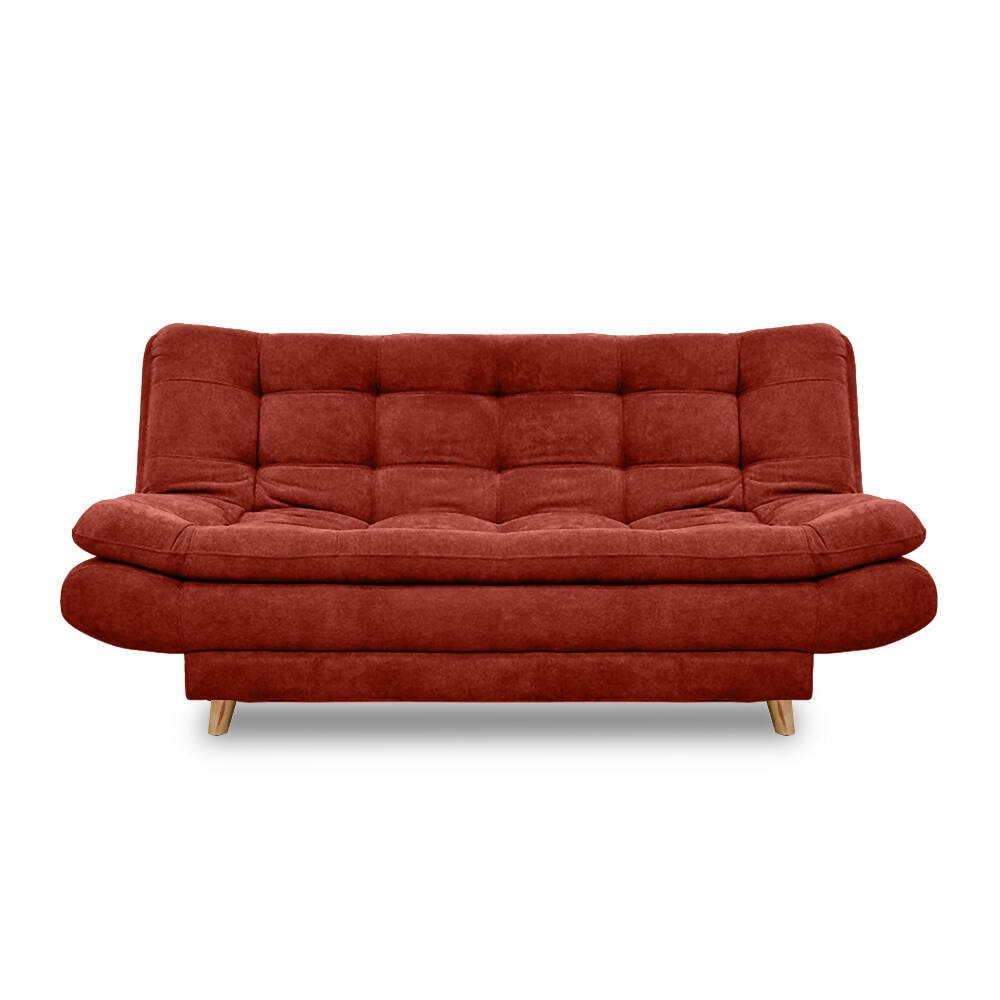 Sofá cama Damasco salmón poliéster - VIRTUAL MUEBLES