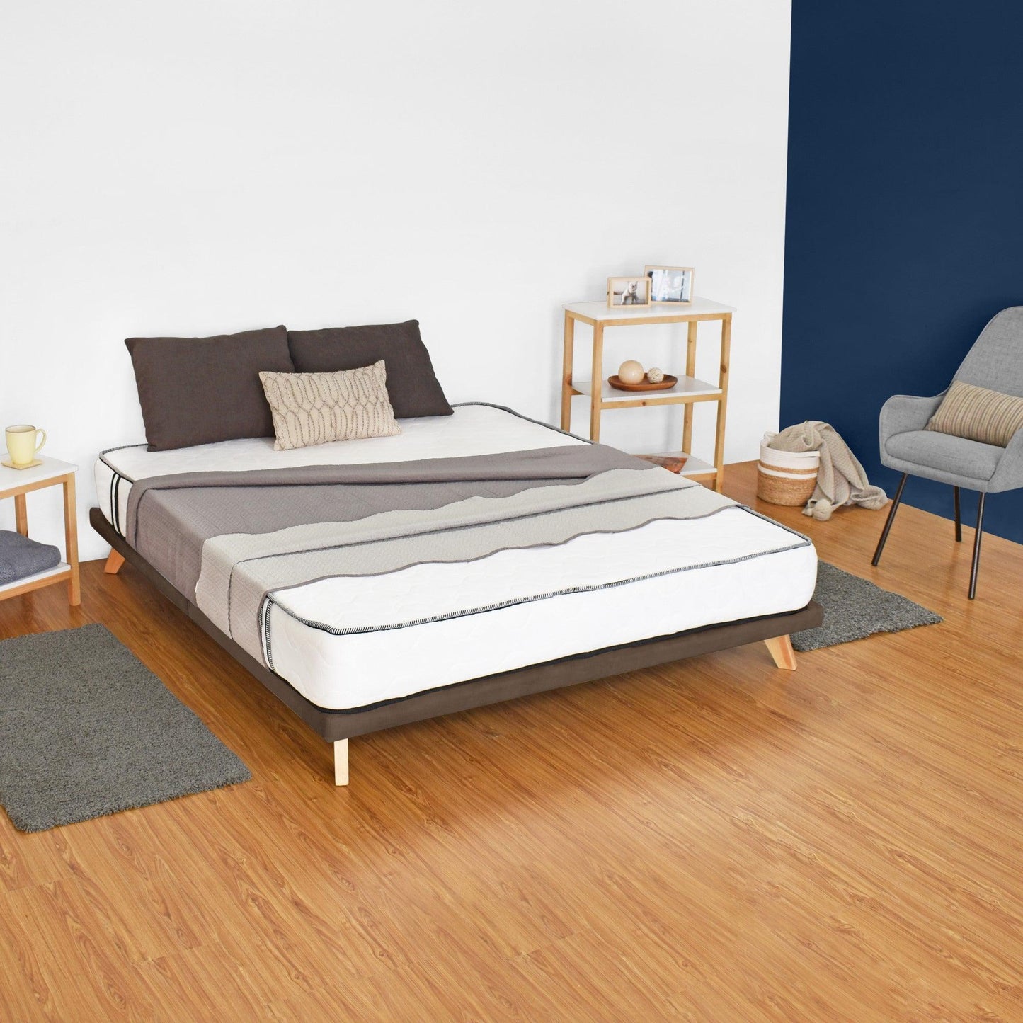 Colchon Columbus Queen 160 cm x 190 cm - Blanco - VIRTUAL MUEBLES