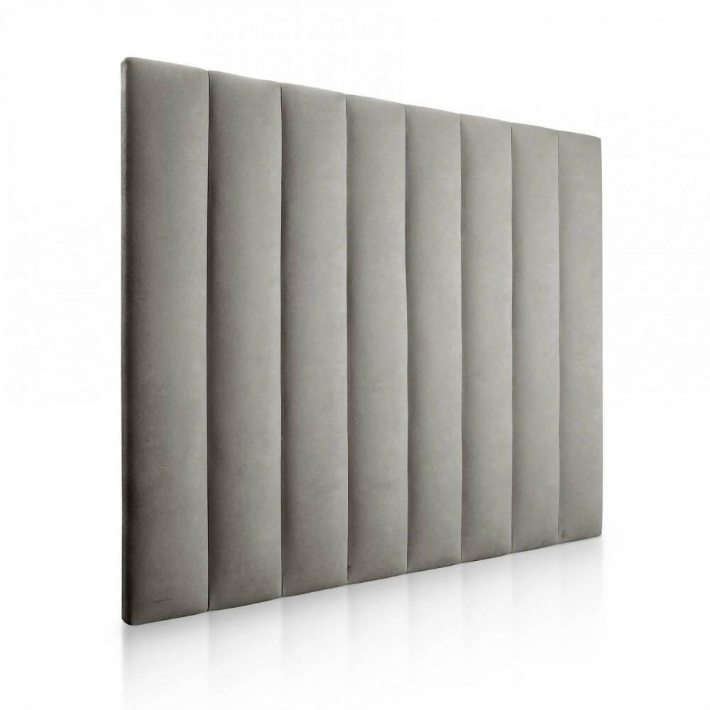Cabecero Paneles Cama Queen Gris - VIRTUAL MUEBLES
