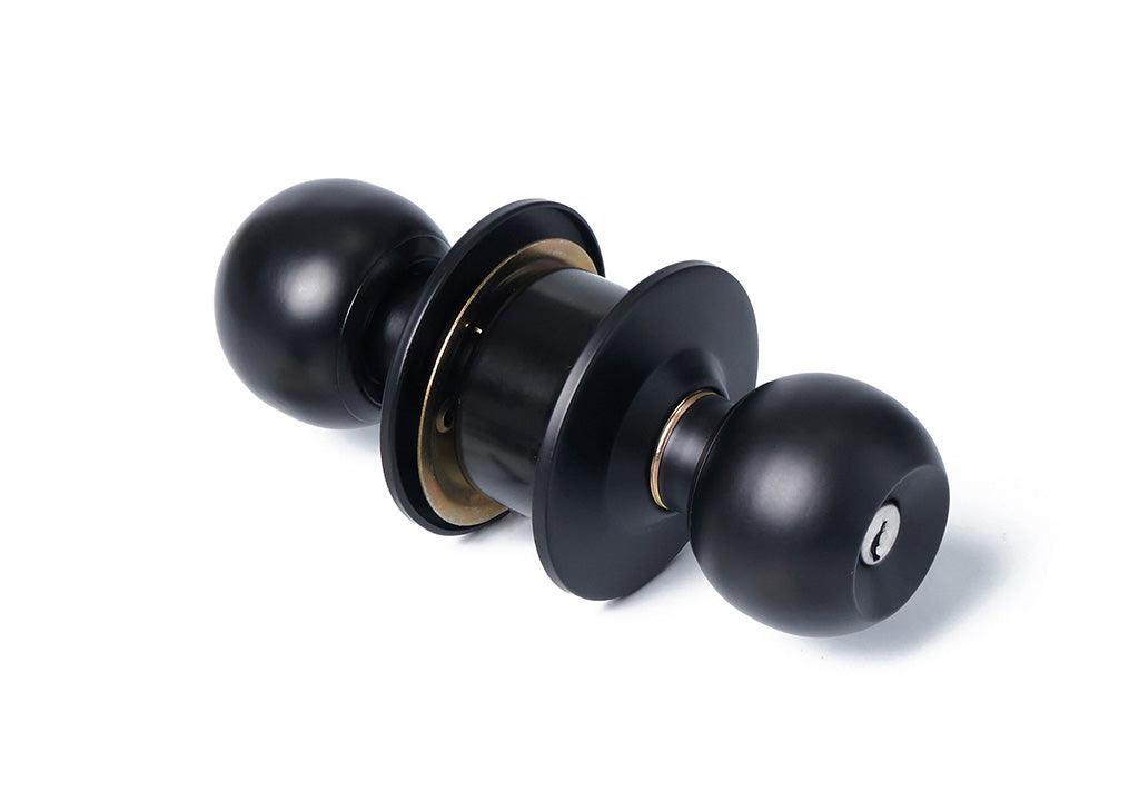 Chapa 587 pomo alcoba niquel negra - VIRTUAL MUEBLES