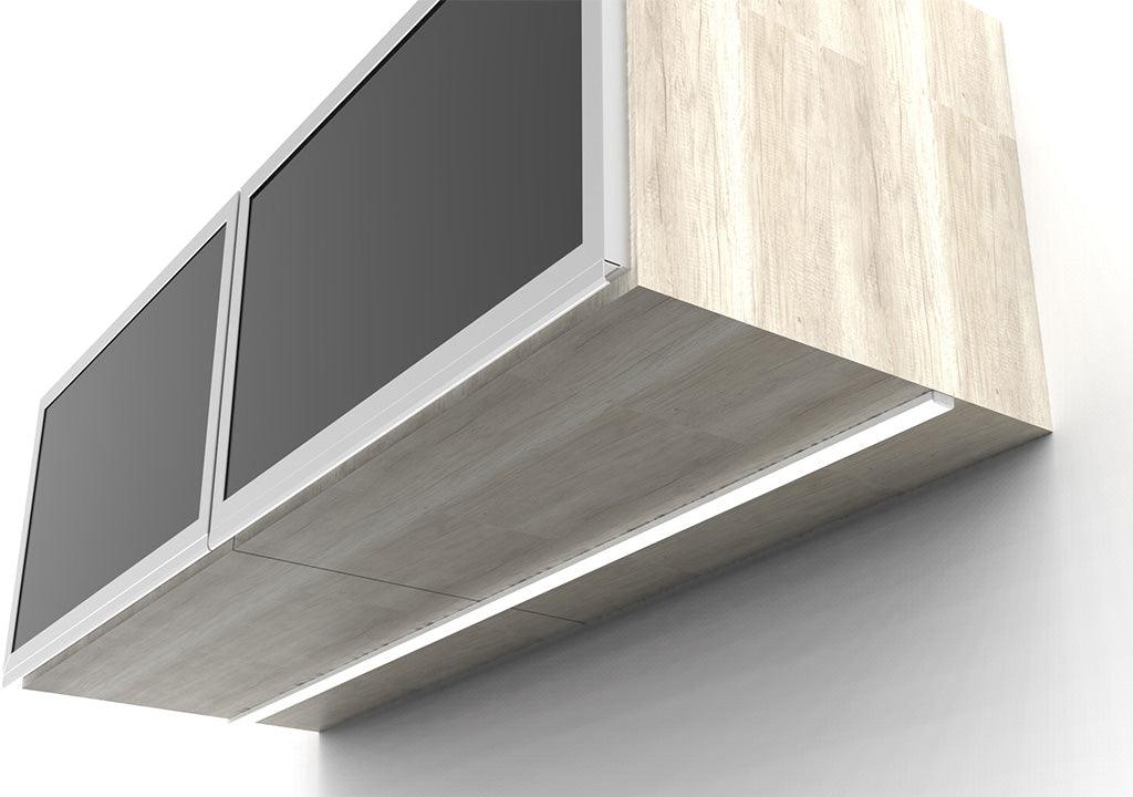 Lampara Perfil led de sobreponer dimerizable táctil - VIRTUAL MUEBLES