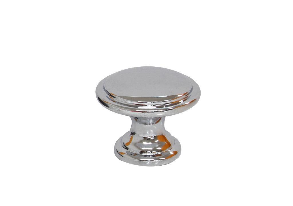 Botón zamak redondo cromado - VIRTUAL MUEBLES