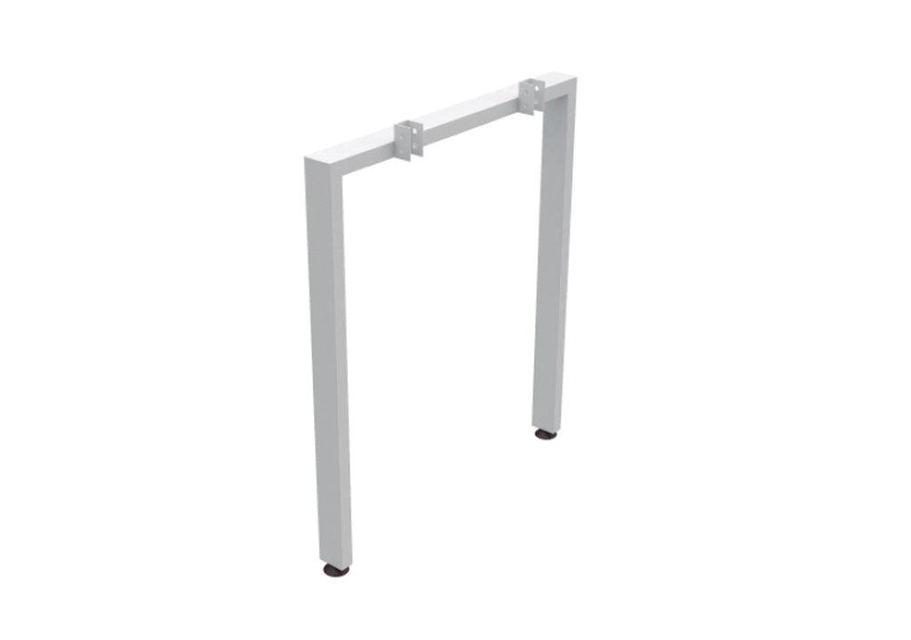 Pedestal forma ? De 600 mm de ancho para extremos - blanco mate - VIRTUAL MUEBLES