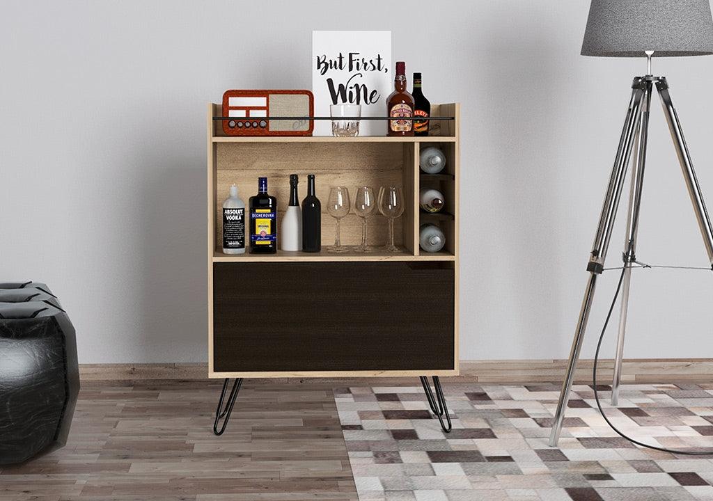 Pata 800 acero negra diagonal vintage 300mm - VIRTUAL MUEBLES