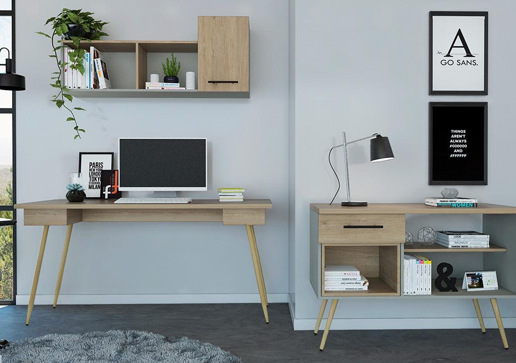 Pata 911 acero madera clara diagonal 400mm - VIRTUAL MUEBLES