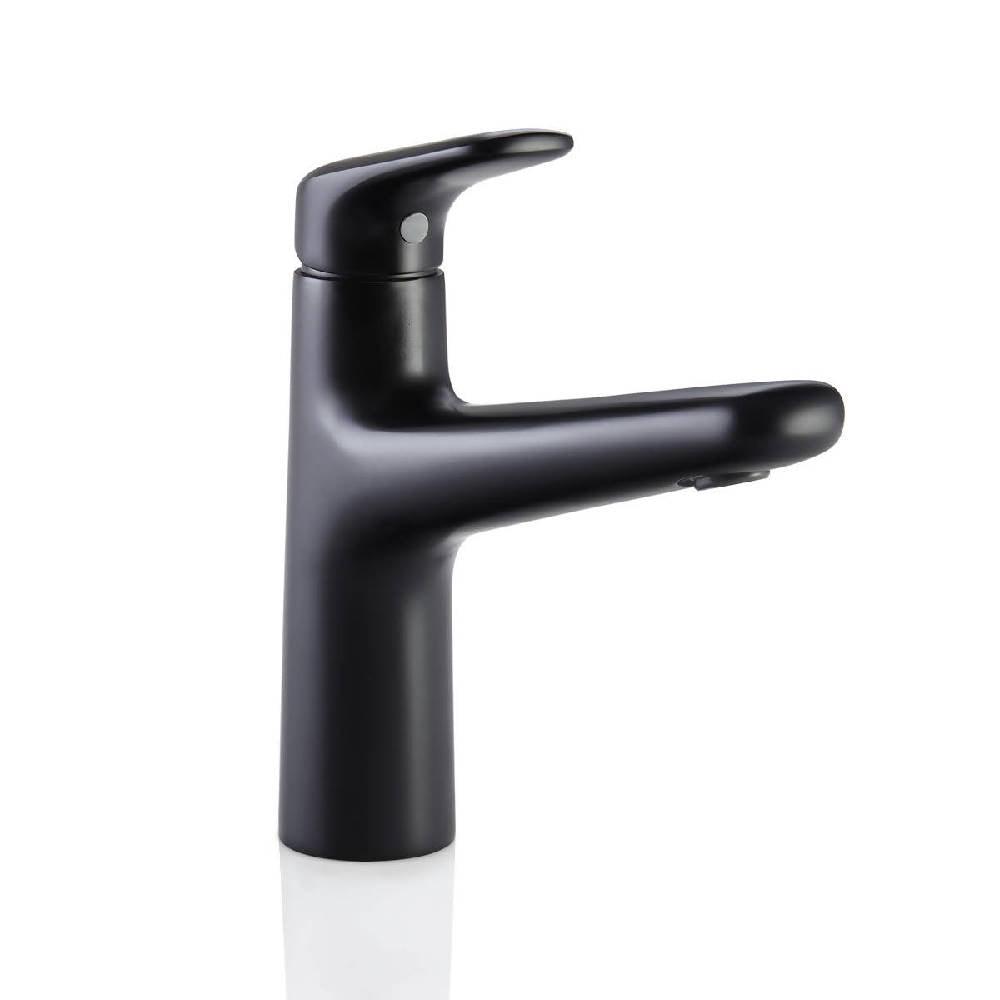 Grifería Lavamanos Corona Liquid Monocontrol Media Mate Black - VIRTUAL MUEBLES