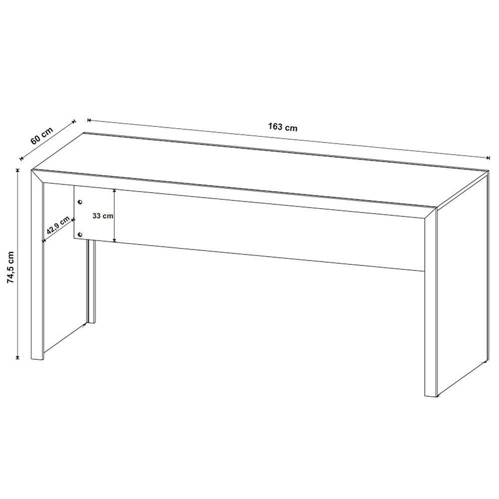 Escritorio Lima Negro - VIRTUAL MUEBLES