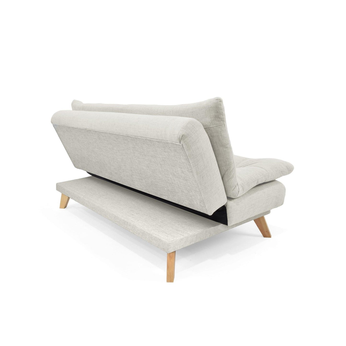 Sofa Cama 3 Posiciones Munich Tela Taupe - VIRTUAL MUEBLES
