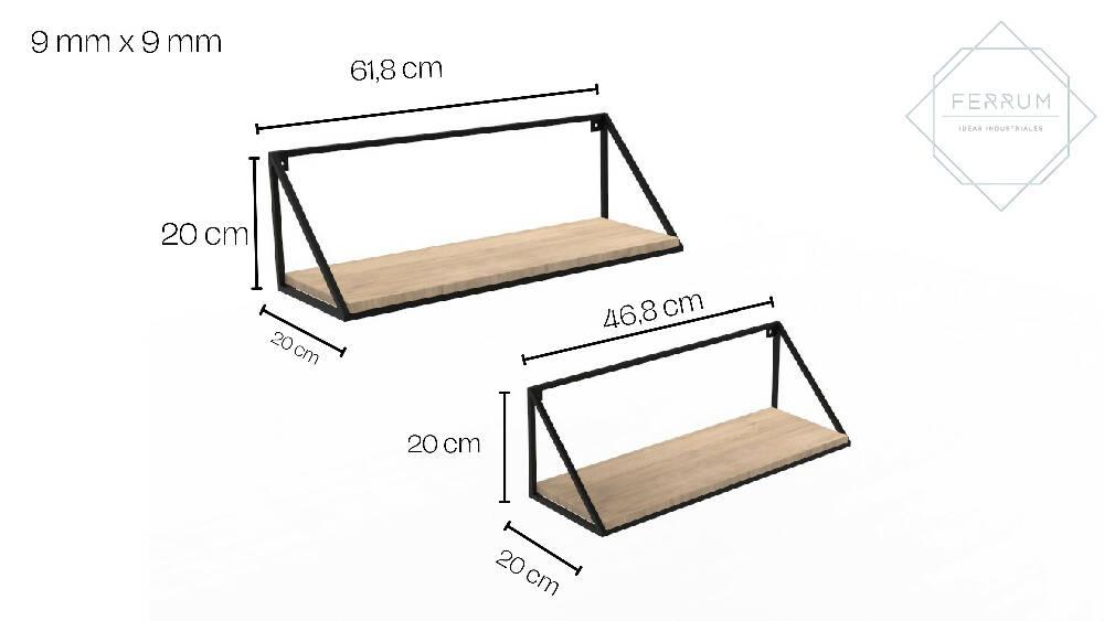 Repisa Triangular Kazim - Combo 2 unidades - VIRTUAL MUEBLES