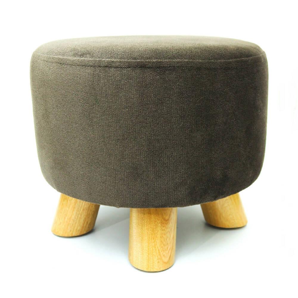 Puff Auxiliar Butaco Redondo Descansapies Banzay Cafe - VIRTUAL MUEBLES