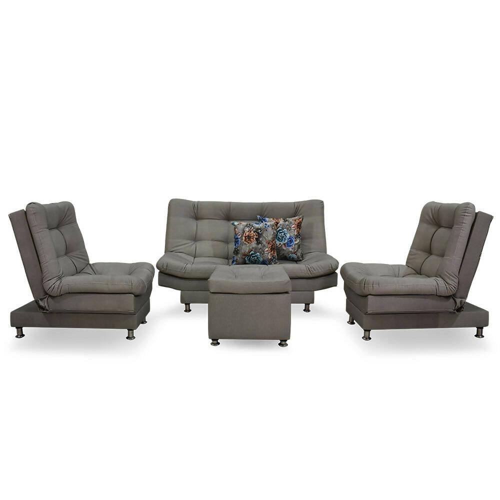 Sala Moltochic mini gris sintético antirasguño - VIRTUAL MUEBLES
