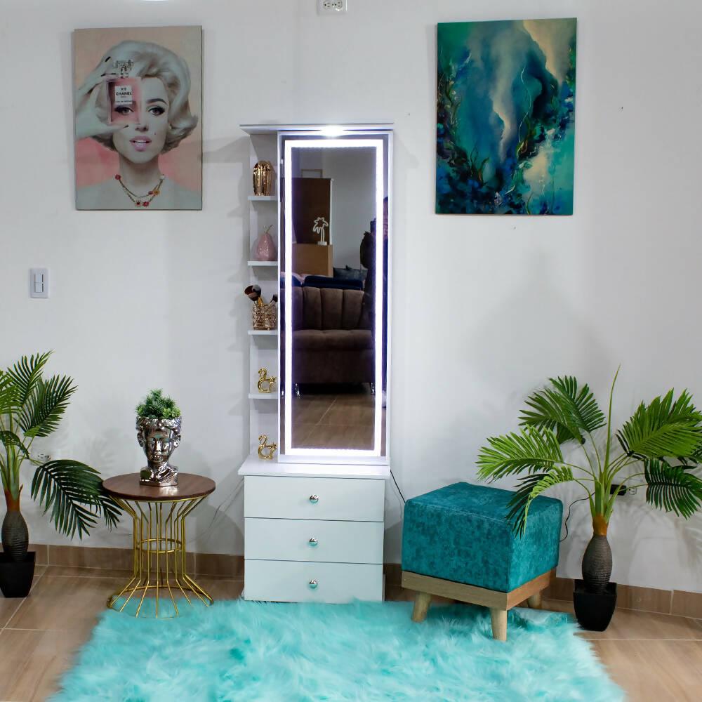 Tocador Luces Led Blanco - VIRTUAL MUEBLES