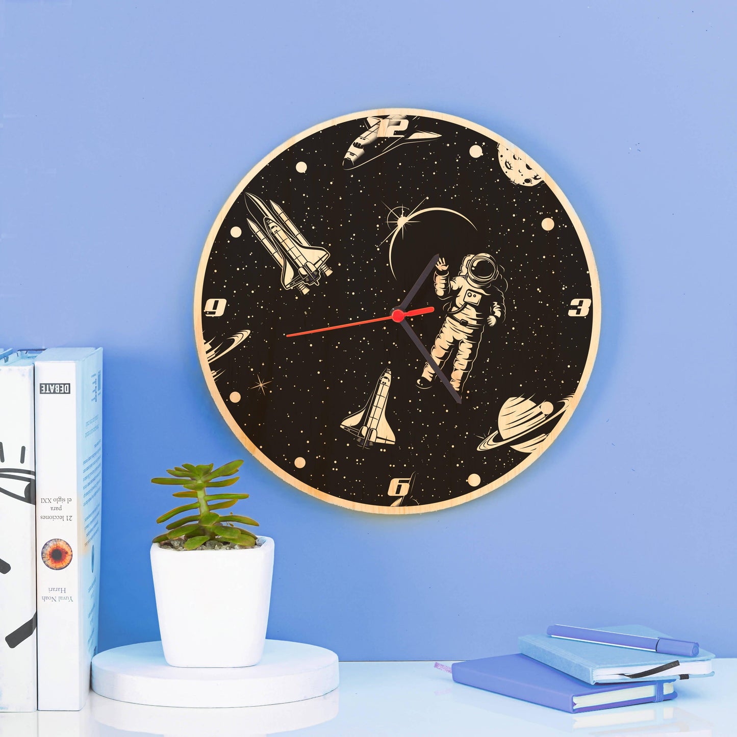 Reloj Astronauta y Cohetes - VIRTUAL MUEBLES