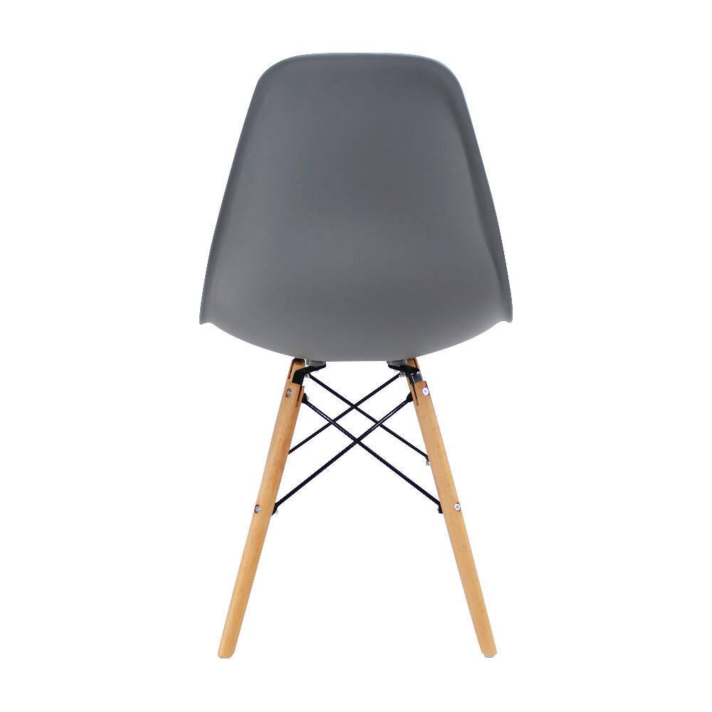 Silla Eames Patas En Madera para comerdor, sala, restaurante - Gris - VIRTUAL MUEBLES