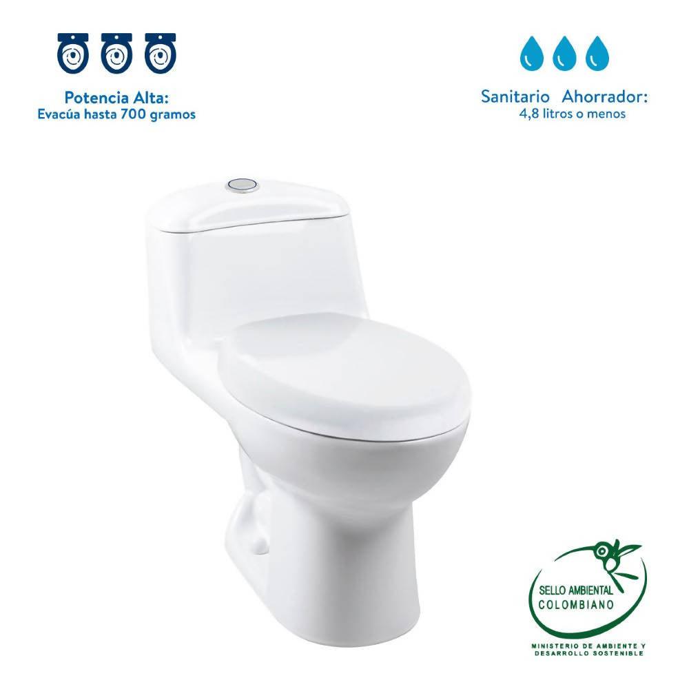 Sanitario Corona Smart Alongado Blanco - VIRTUAL MUEBLES