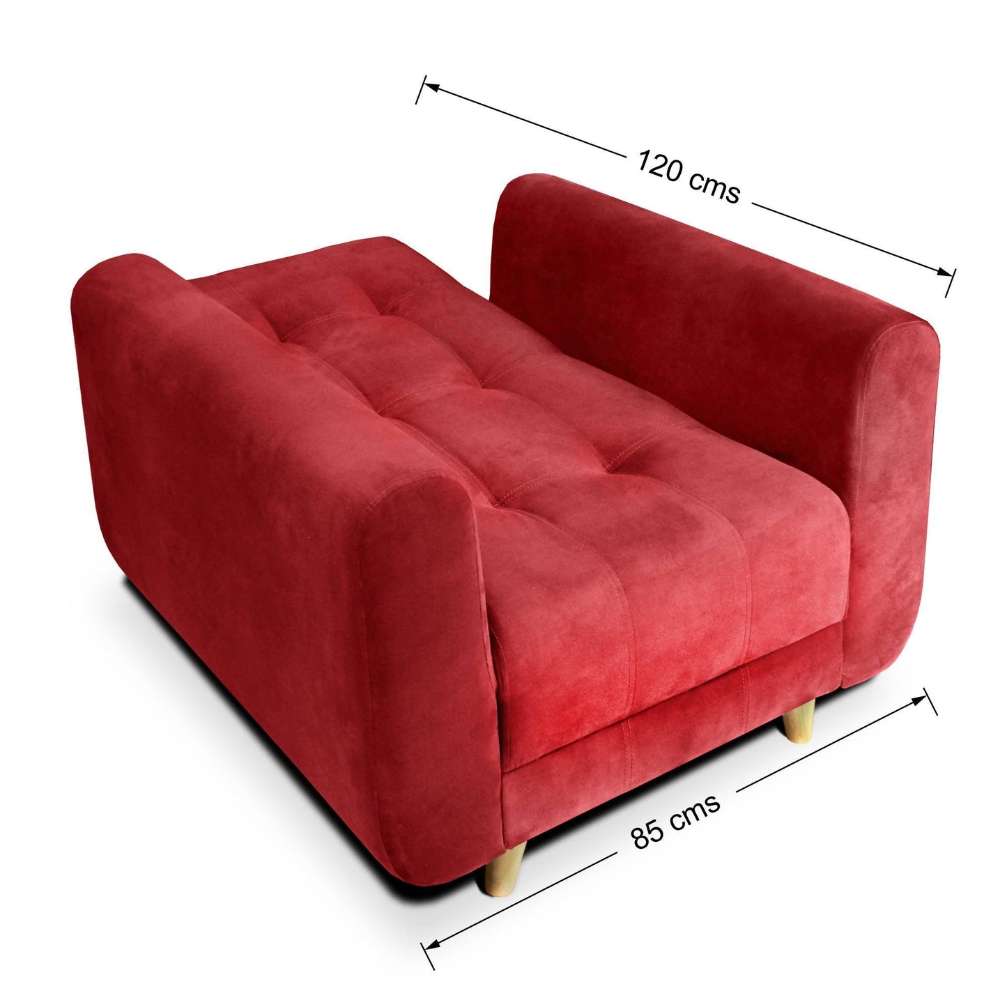 Silla Clic Clac Archer Tela Rojo - VIRTUAL MUEBLES
