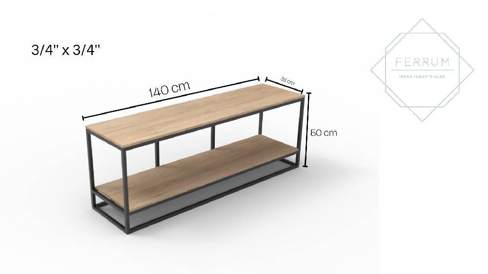 Mesa de TV MARKO en Oscuro - VIRTUAL MUEBLES