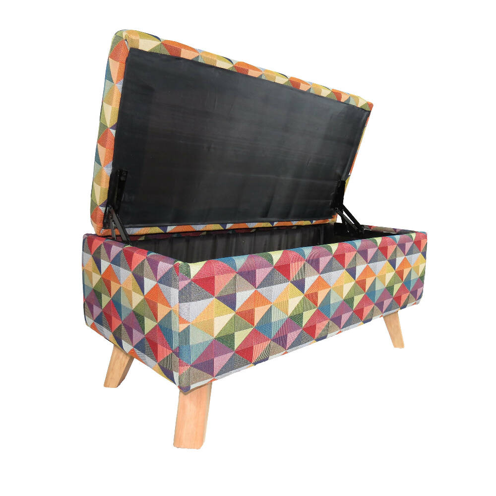 Combo Sala Colors Poltrona (88X59X55) + Banqueta Baul + Puff Colors.