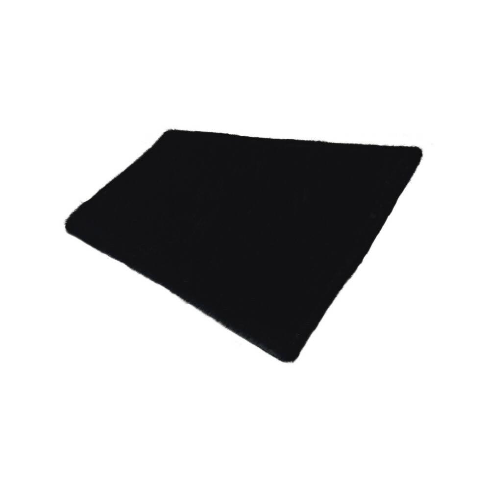 Tapete Pie de Cama Antideslizante 110x60 Negro - VIRTUAL MUEBLES
