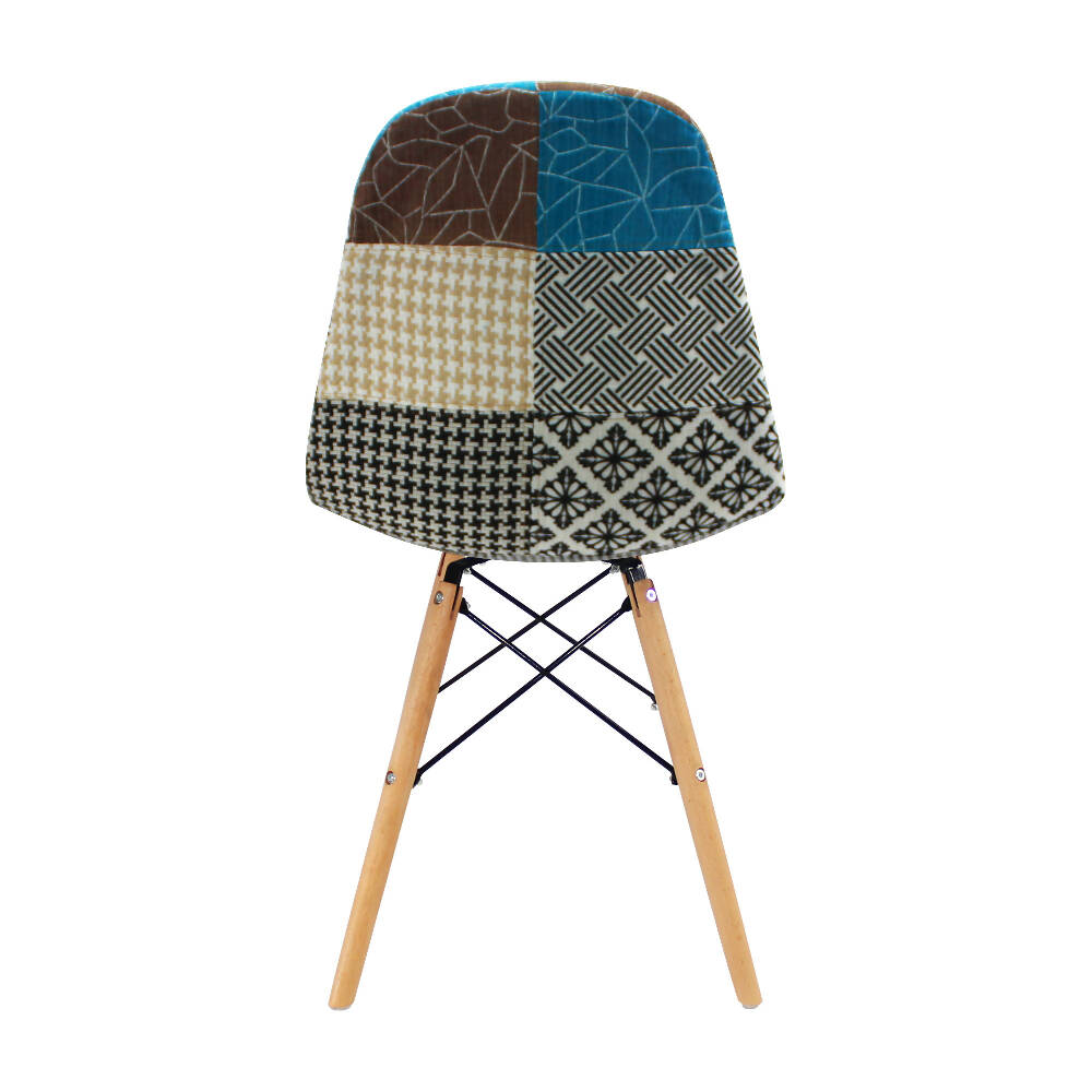 Silla Eames Patchwork Patas en Madera