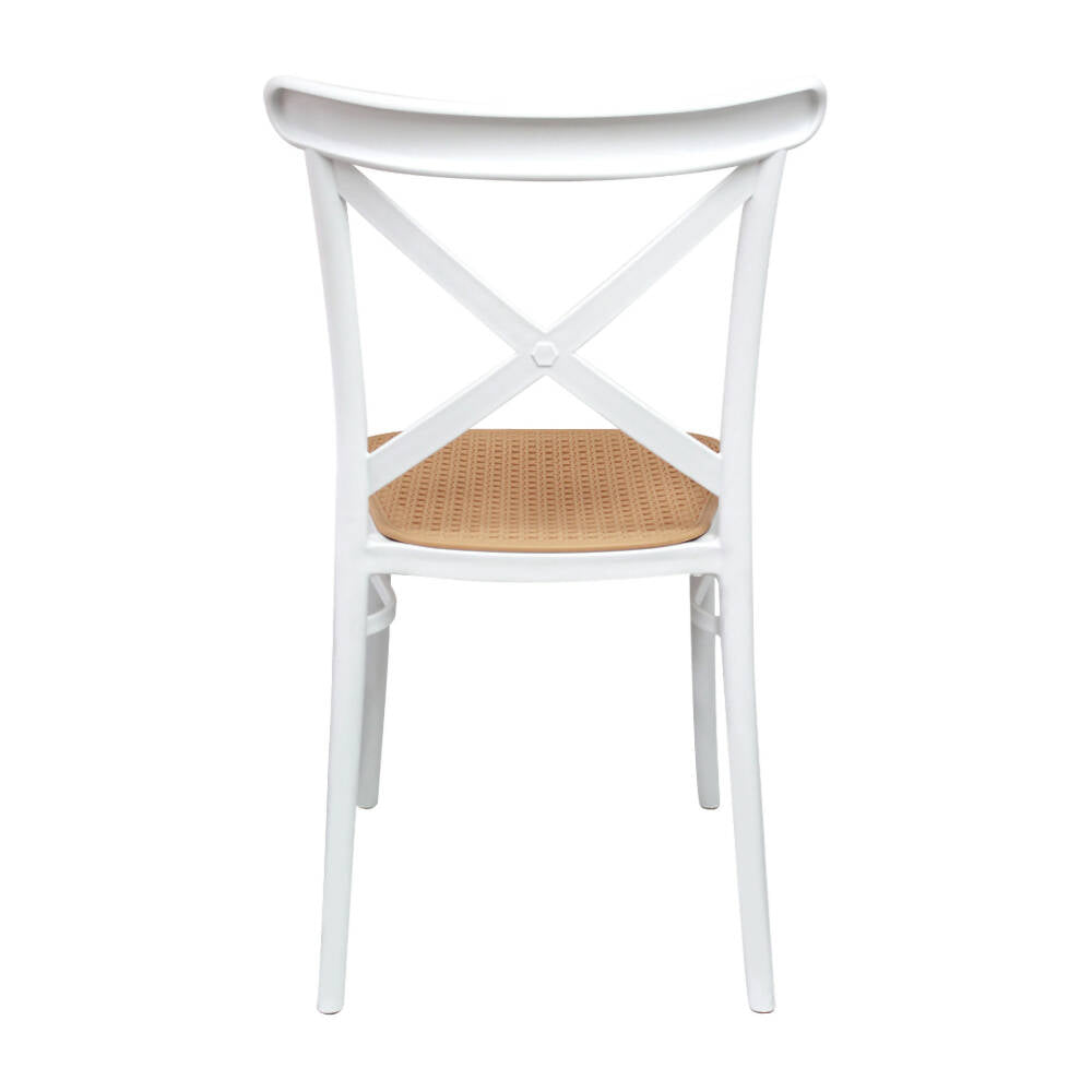 Silla Cross Para Sala Comedor Jardín - 1146 Blanco