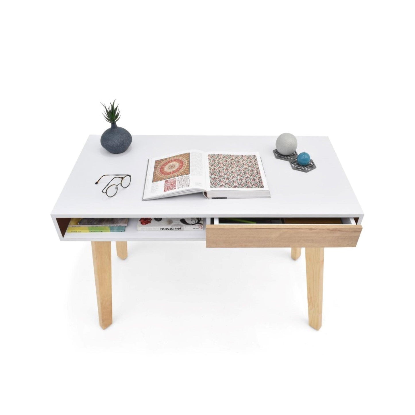 Escritorio Toledo Cajon Blanco - VIRTUAL MUEBLES