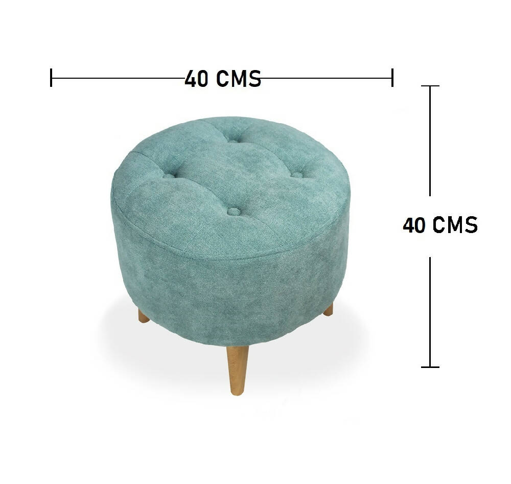 Combo sala Sofa (66x163x64) + Puff + Banqueta Baúl Verde Menta
