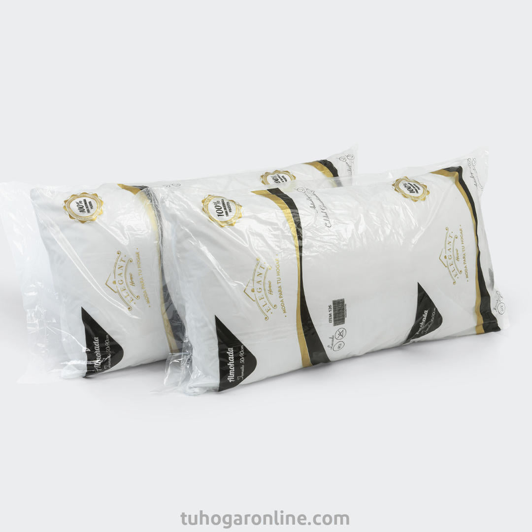 Duo Almohadas 50X90 King Suave 0,50 X 0,90 Aprox.