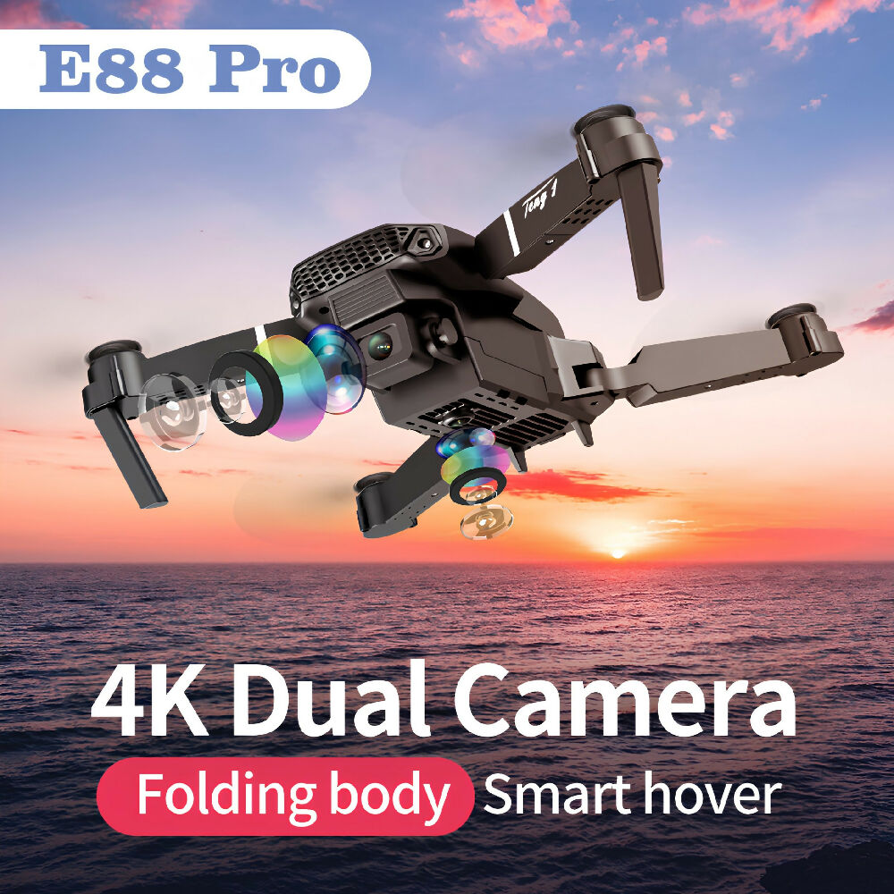 Drone E88 Pro Cámara Dual HD, WiFi Y Maletín De Transporte