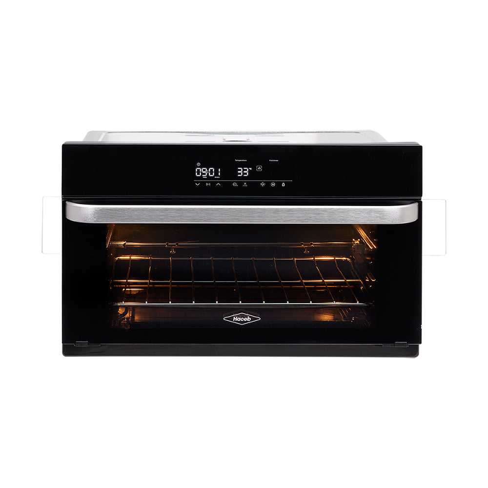 Horno compacto Haceb 60-37 eléctrico digital a 120V, Negro