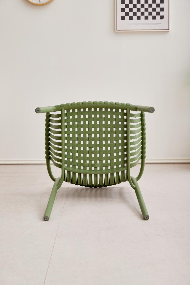 Silla Madrid con Brazos, Color Verde Olivo, Con espaldar y diseño Moderno