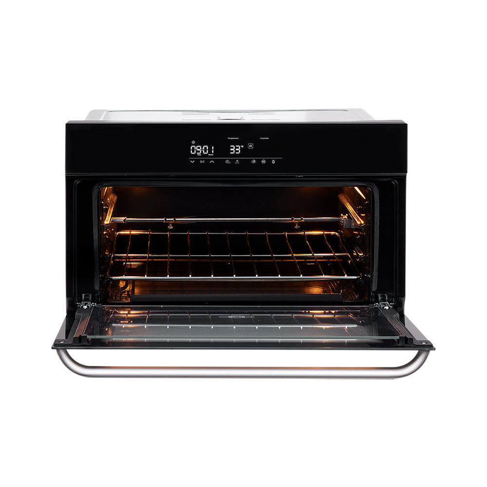 Horno compacto Haceb 60-37 eléctrico digital a 120V, Negro