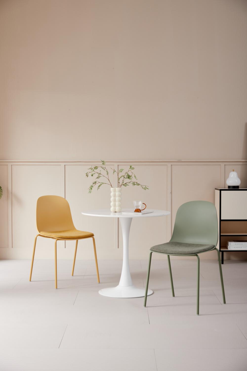 Silla con Cojín Aiara, Color Gris Oscuro, Diseño Moderno