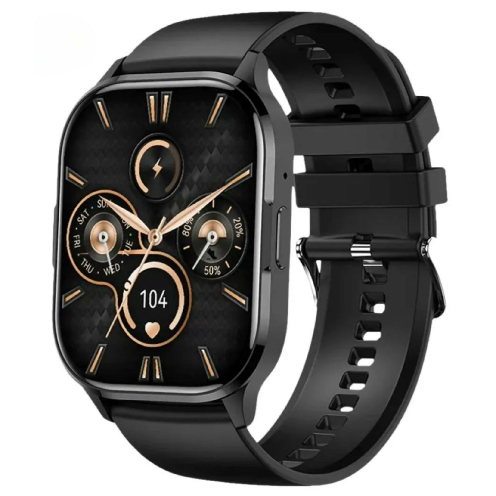 Smartwatch G-Tide S3 Pro Negro Reloj Inteligente Bluetooth Con Llamadas, Monitor De Salud, Frecuencia Cardíaca, SpO2 Y Notificaciones