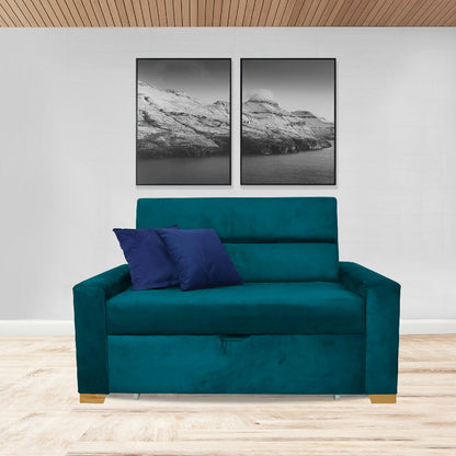 Sofacama Vogel Multifuncional Carrito Turquesa + Cojines Decorativos