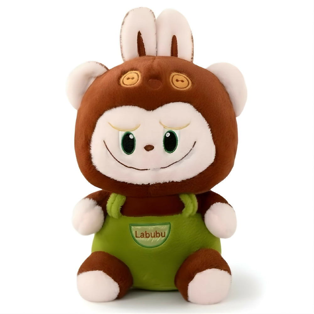 Peluche Labubu De Overol Con Manta 40Cm Suave Ideal Para Regalo