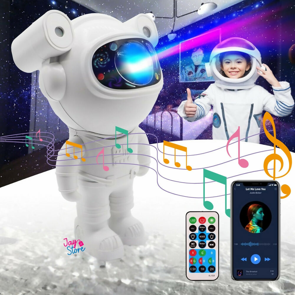 Proyector de Galaxias Nebulosas Astronauta Parlante Bluetooth