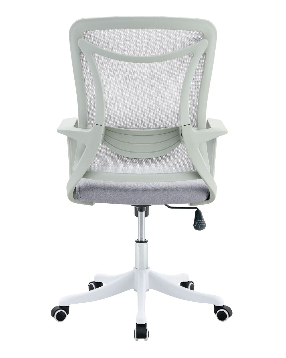 Silla de Escritorio Crown, Gris, ergonómica con altura ajustable