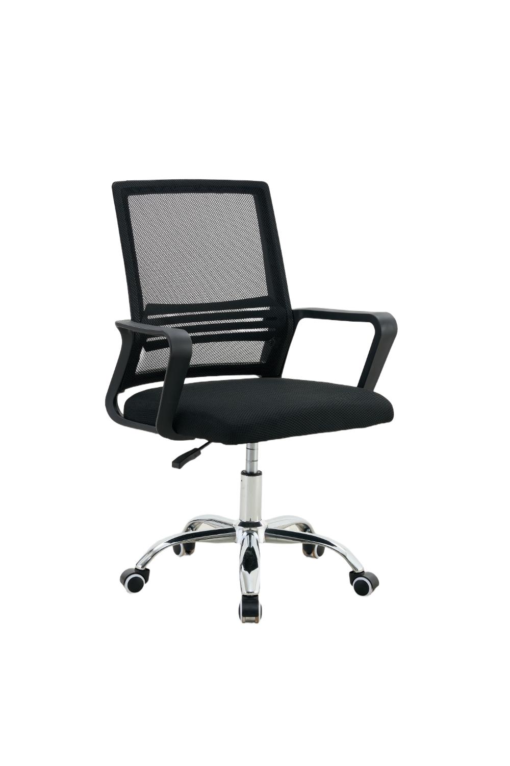 Silla de Escritorio Imperial, Negro, ergonómica con reposabrazos