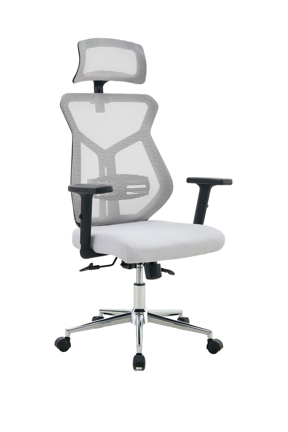Silla de Escritorio Prime, Gris, ergonómica con altura ajustable